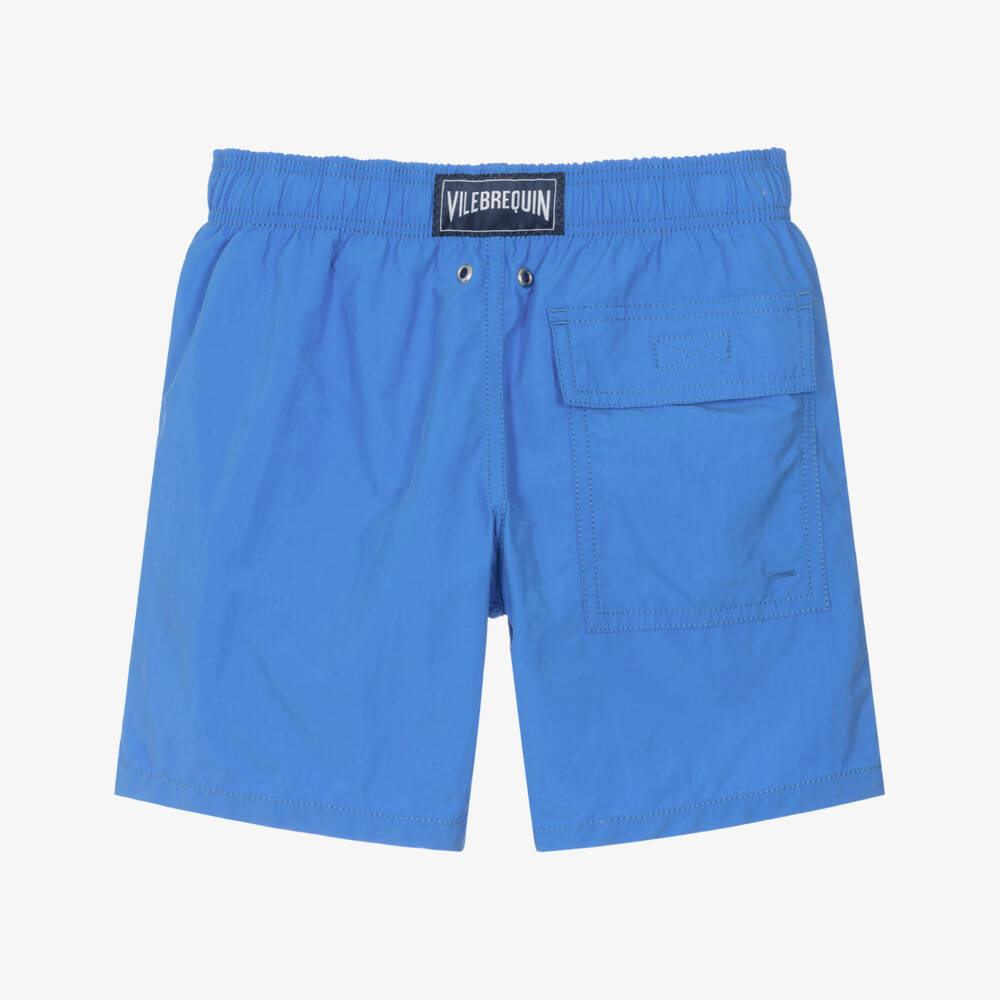 Vilebrequin-شورت سباحة تفاعلي مع الماء لون أزرق فاتح للأولاد | Childrensalon