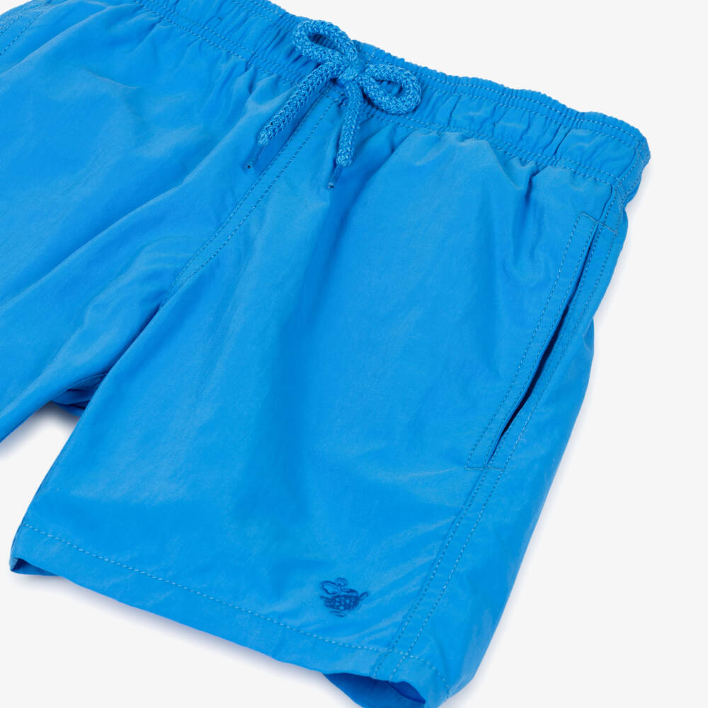 Vilebrequin-Boys Bright Blue Water-Reactive Swim Shorts | Childrensalon