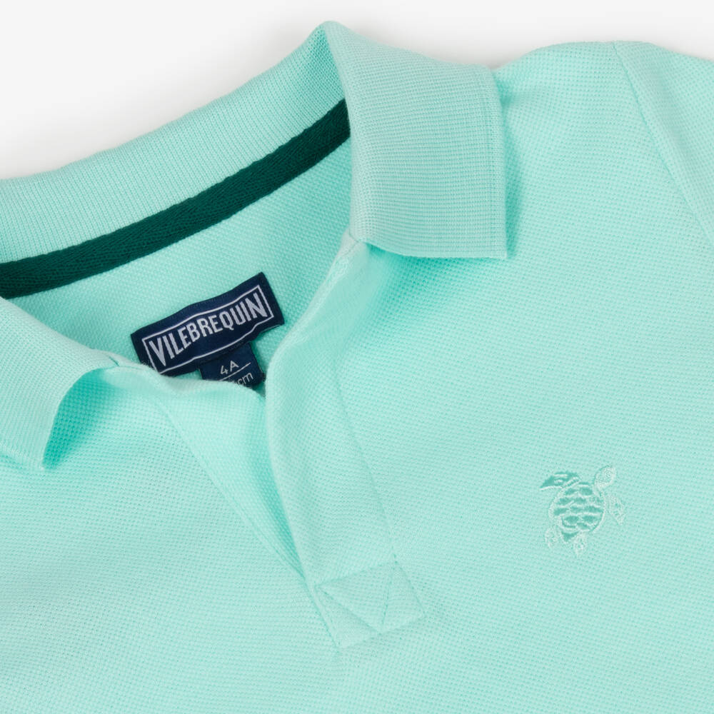 Vintage Ladybird-Зеленая хлопковая рубашка поло для мальчиков | Childrensalon