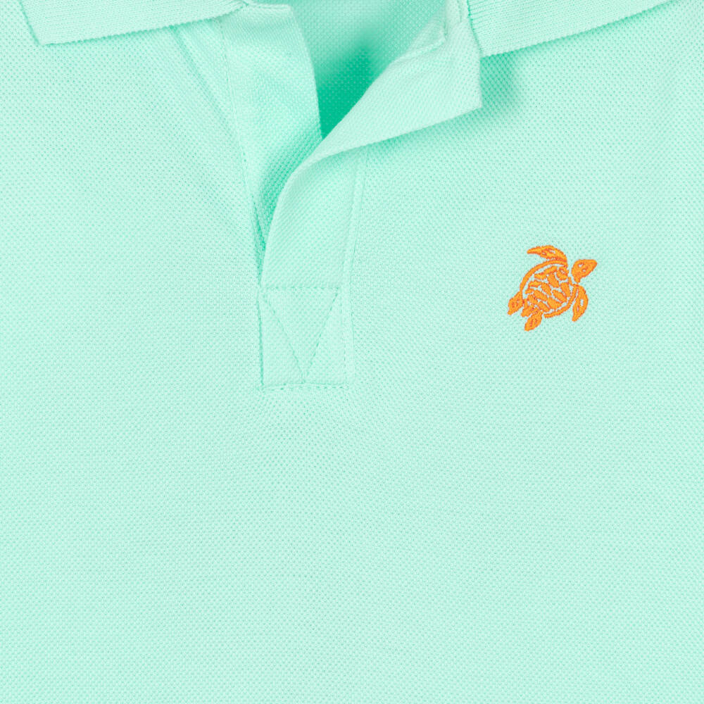 Vintage Ladybird-Рубашка поло зеленая из органического хлопка для мальчиков | Childrensalon