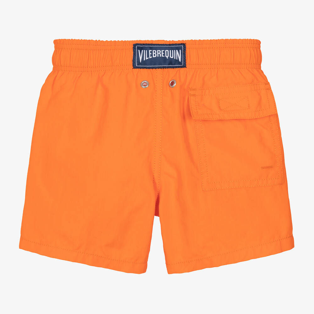Vilebrequin-Boys Orange Water-Reactive Swim Shorts  | Childrensalon