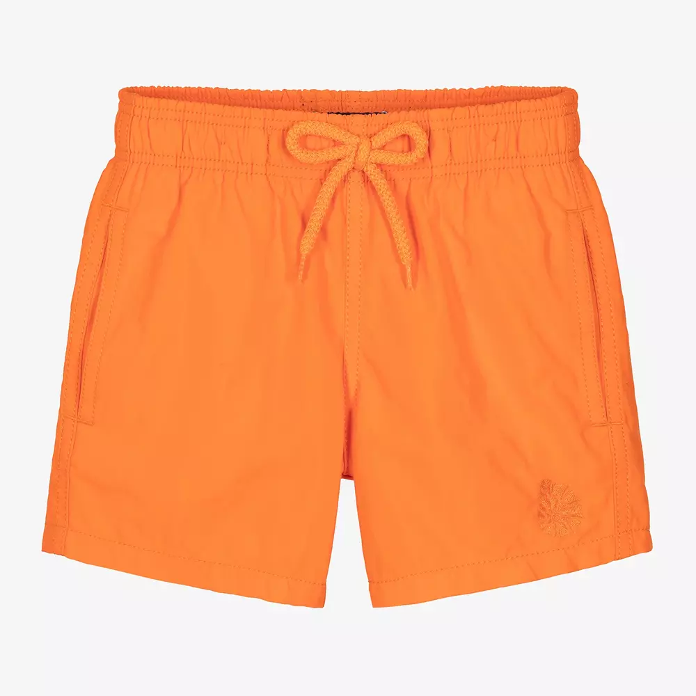 Vilebrequin-Boys Orange Water-Reactive Swim Shorts  | Childrensalon