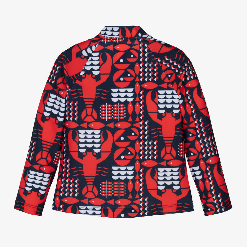 Vilebrequin-Boys Red Lobster Sun Protective Top (UPF50+) | Childrensalon