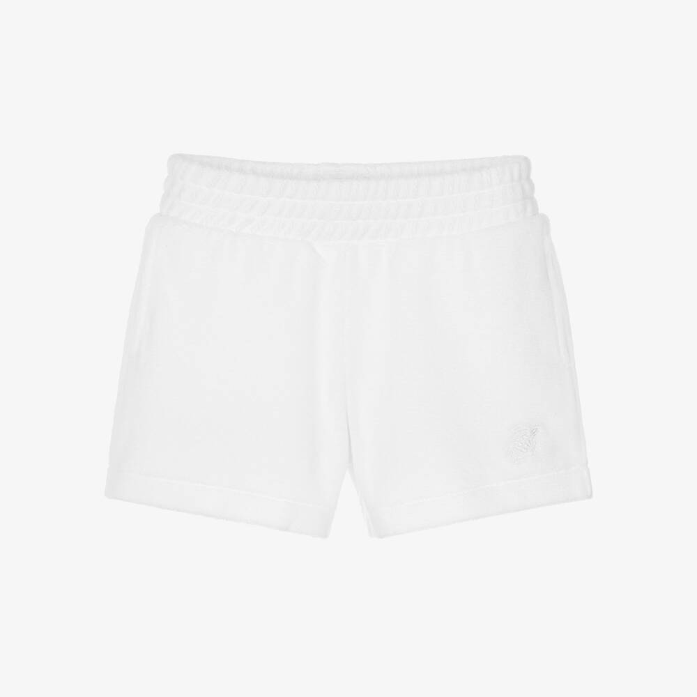 Vilebrequin-Boys White Organic Cotton Towelling Shorts | Childrensalon