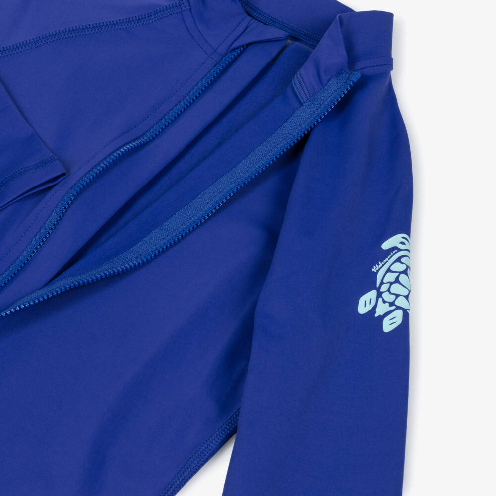 Vilebrequin-Royal Blue Turtle Print Sun Suit (UPF50+) | Childrensalon