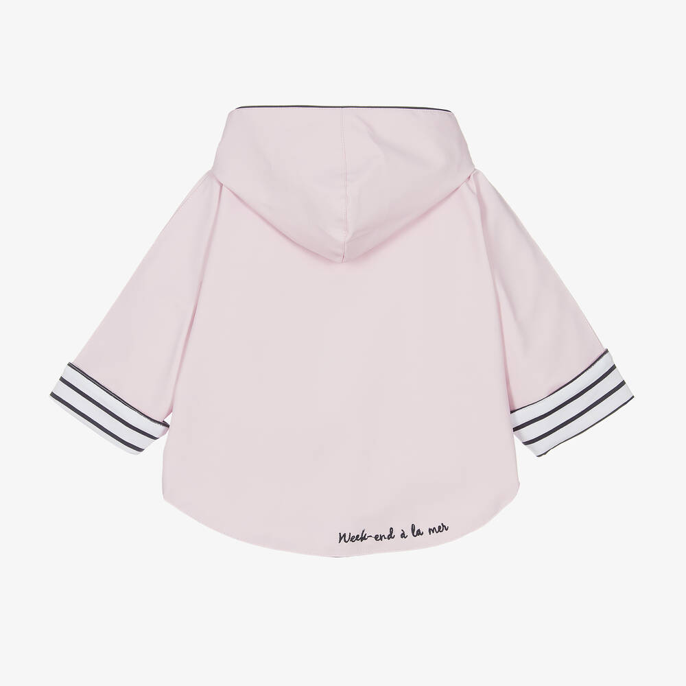 Week-end à la mer-Baby Girls Pink Rain Cape | Childrensalon