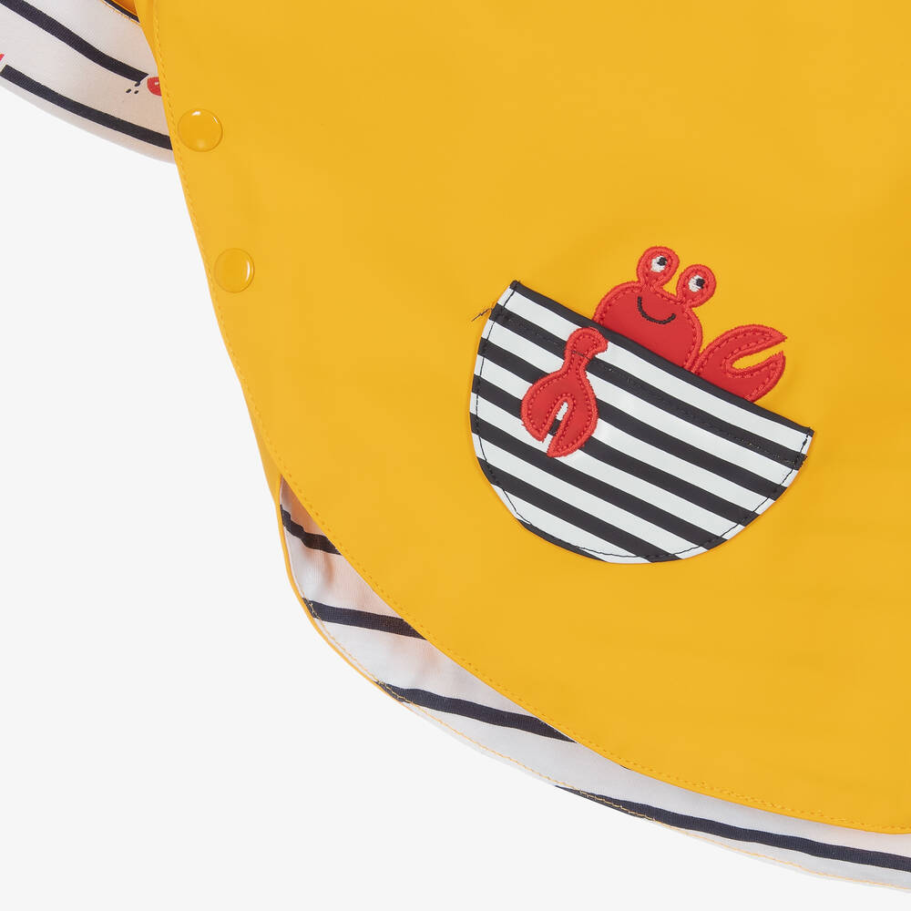 Week-end à la mer-Yellow Hooded Rain Cape | Childrensalon