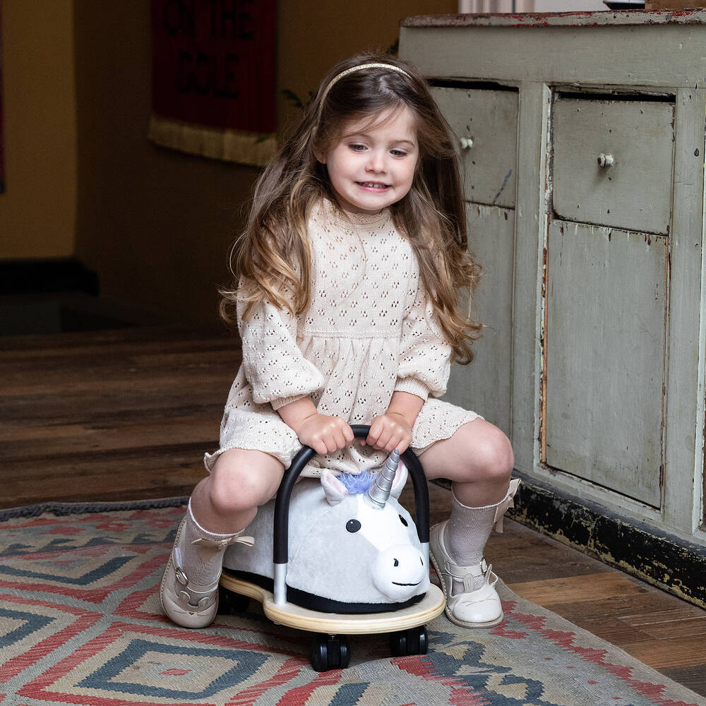 Wheely Bug-Unicorn Plush Ride-On Toy (39cm) | Childrensalon