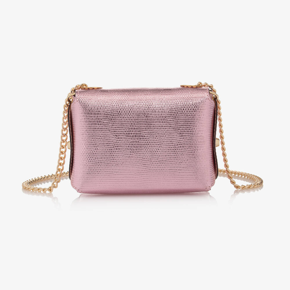 Zaccone-حقيبة كتف جلد صناعي لون زهري (14 سم) | Childrensalon