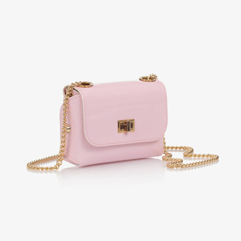Zaccone-Girls Pale Pink Shoulder Bag (14cm) | Childrensalon