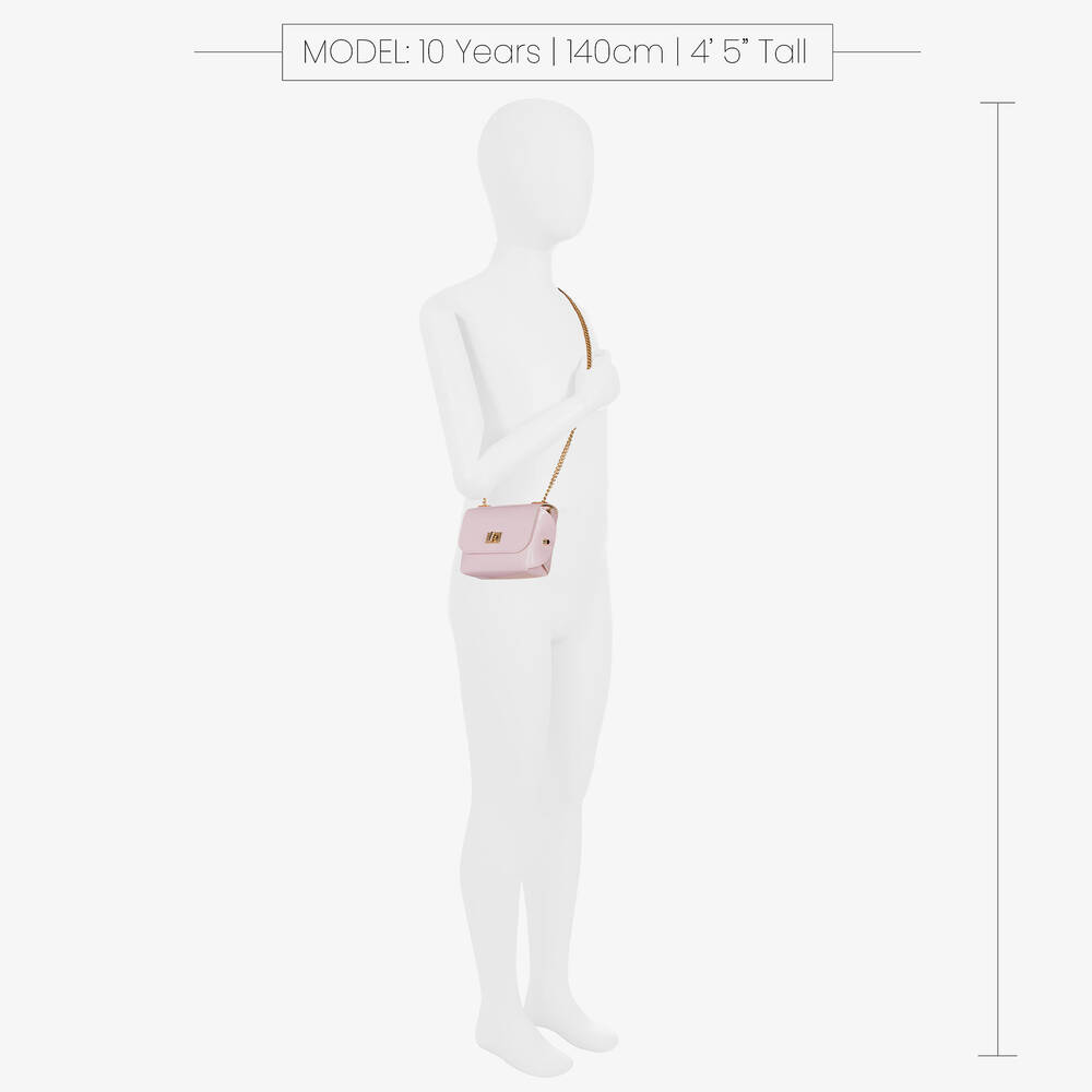 Zaccone-Girls Pale Pink Shoulder Bag (14cm) | Childrensalon