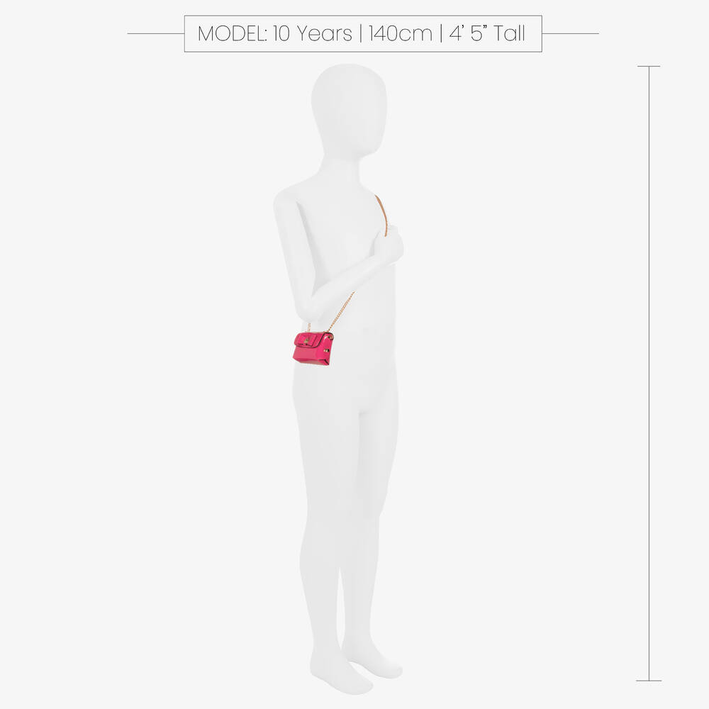 Zaccone-Girls Pink Mini Shoulder Bag (8cm) | Childrensalon