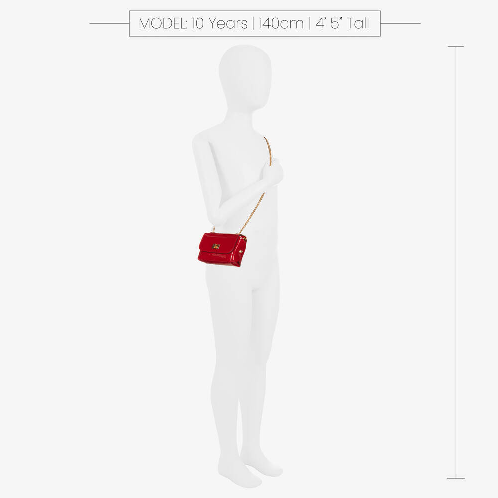 Zaccone-Girls Red Patent Leather Bag (12cm) | Childrensalon