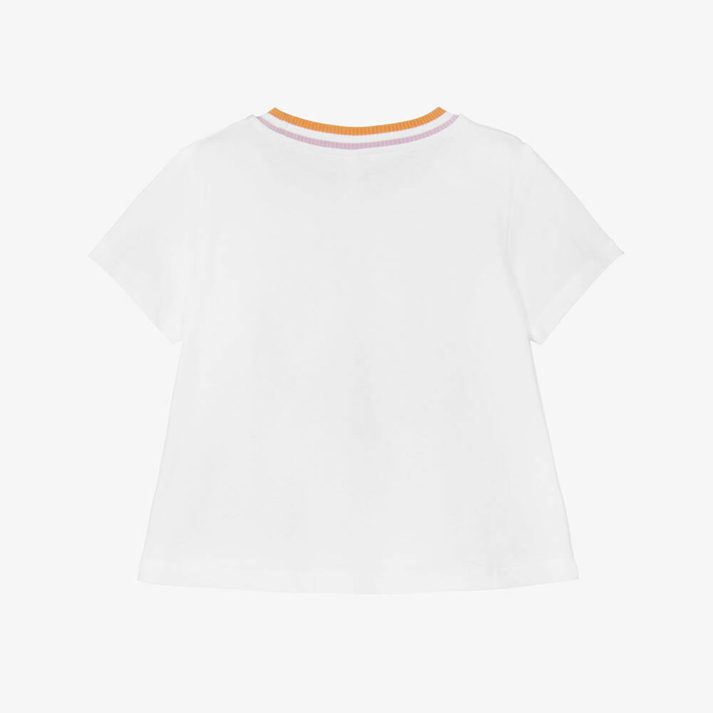 Zimmermann-تيشيرت قطن جيرسي لون عاجي للبنات | Childrensalon