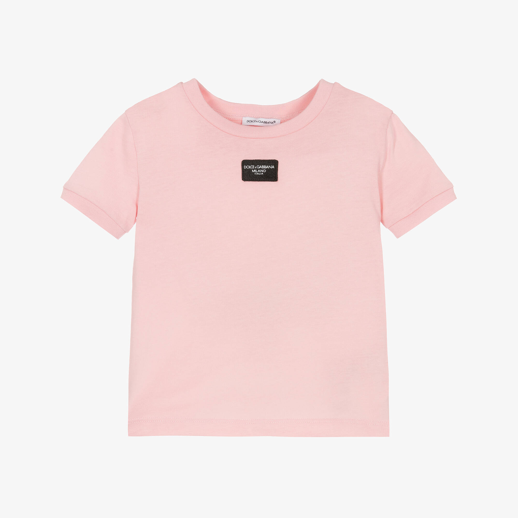 DOLCE & GABBANA ピンク Tシャツ dolce-gabbana-girls-pink-