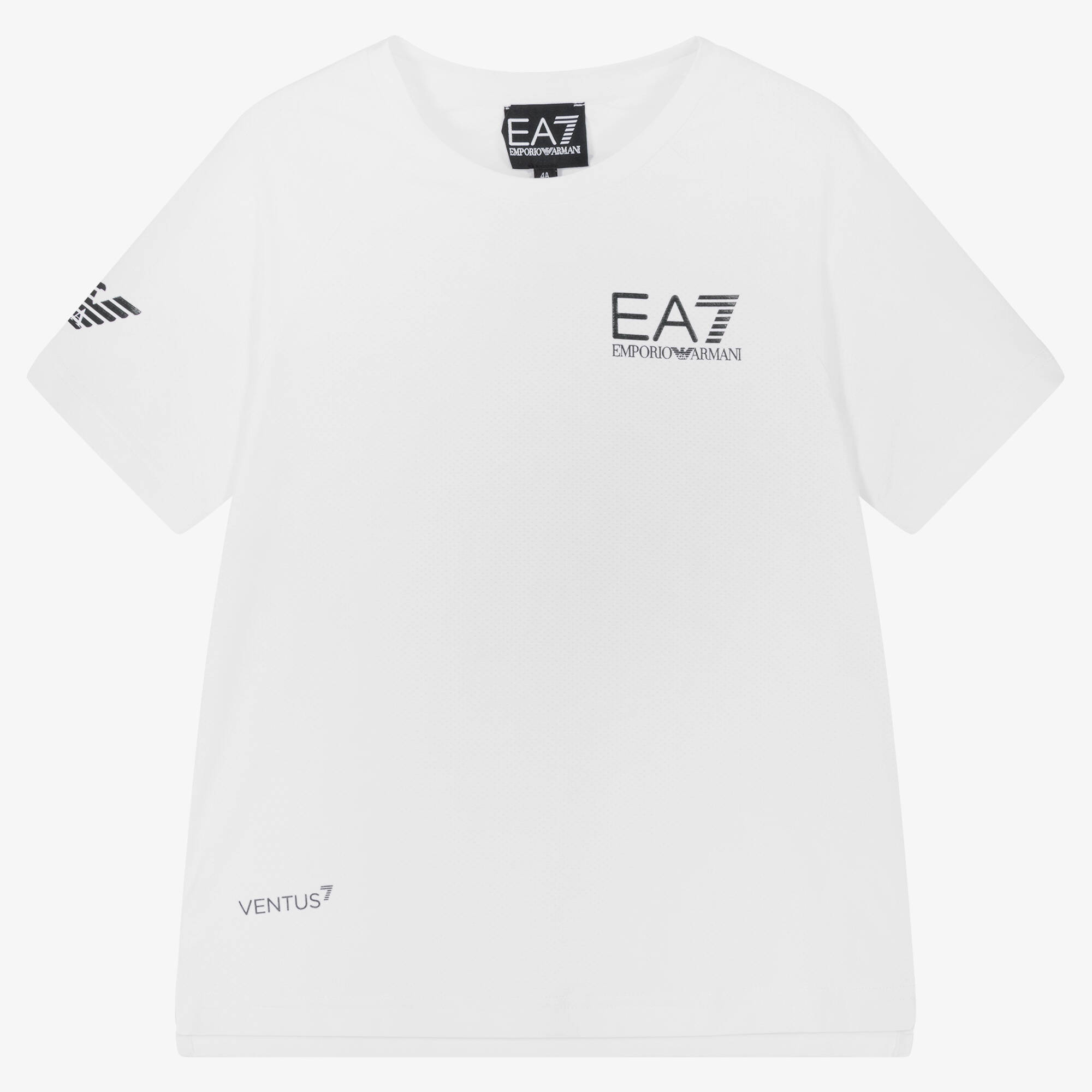 EA7 Emporio Armani VENTUS7 Tシャツ ホワイト ea7-emporio-armani-boys-white-