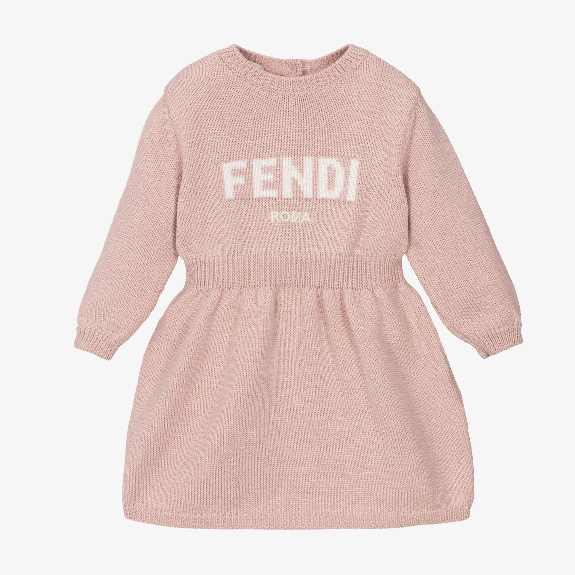 Fendi Baby Girls Dress In Light Pink 4