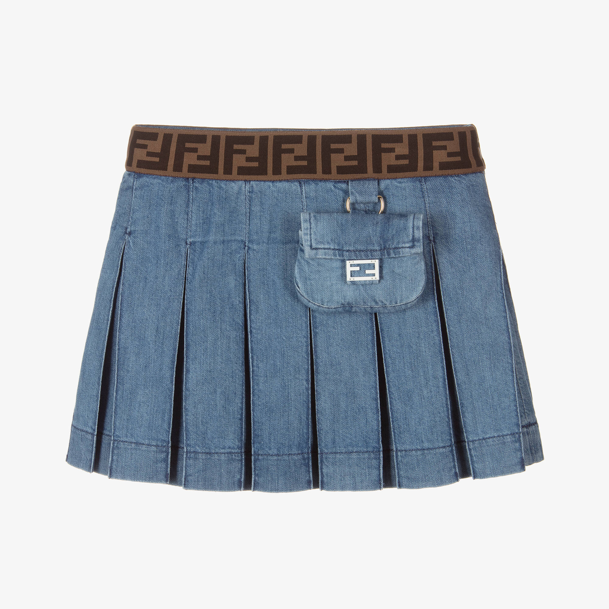 fendi-girls-blue-denim-pleated