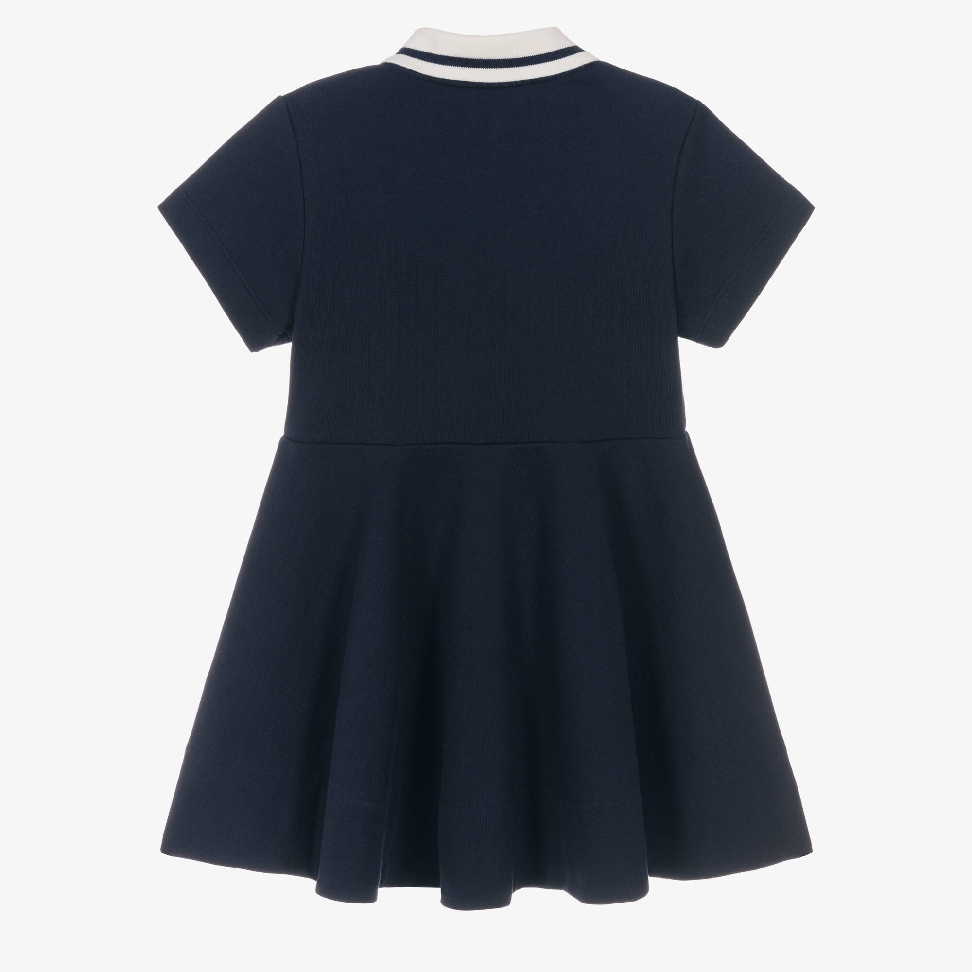 Fendi - Girls Navy Blue Cotton Jersey Polo Dress | Childrensalon