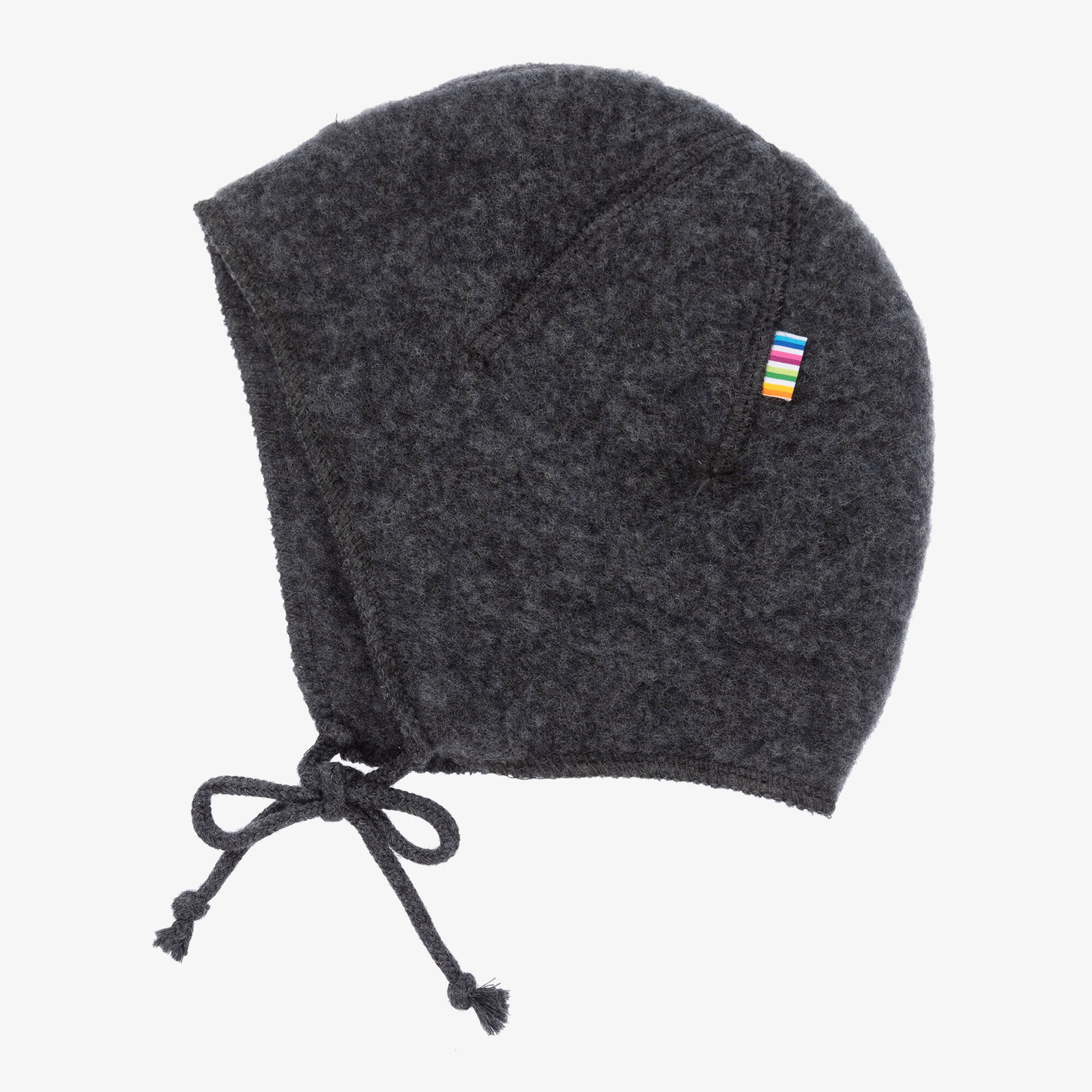 Joha - Grey Merino Wool Fleece Baby Bonnet | Childrensalon