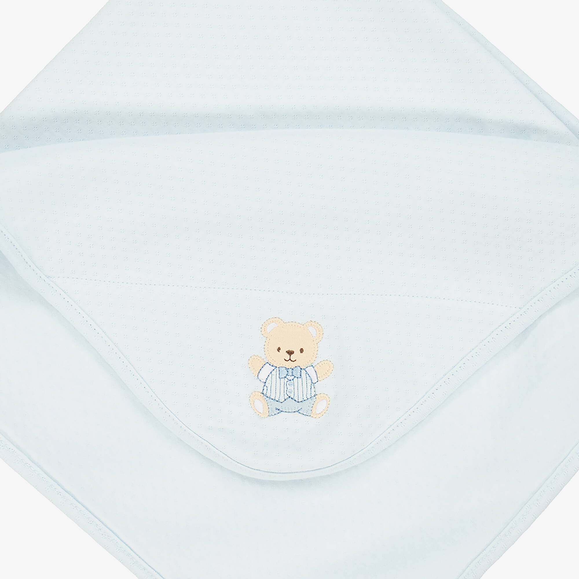 Little Me - Baby Boys Blue Bear Cotton Babysuit Gift Set | Childrensalon