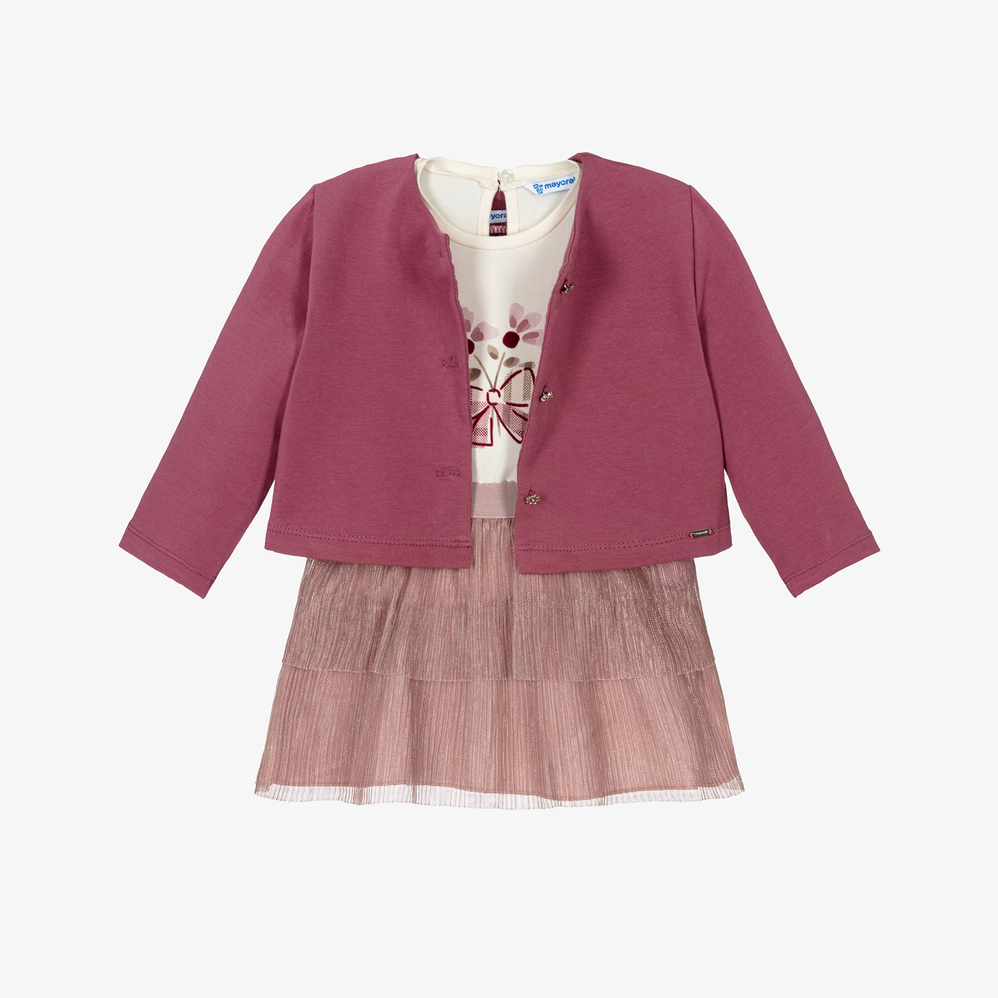 Mayoral Pink Petuna Layered Skirt