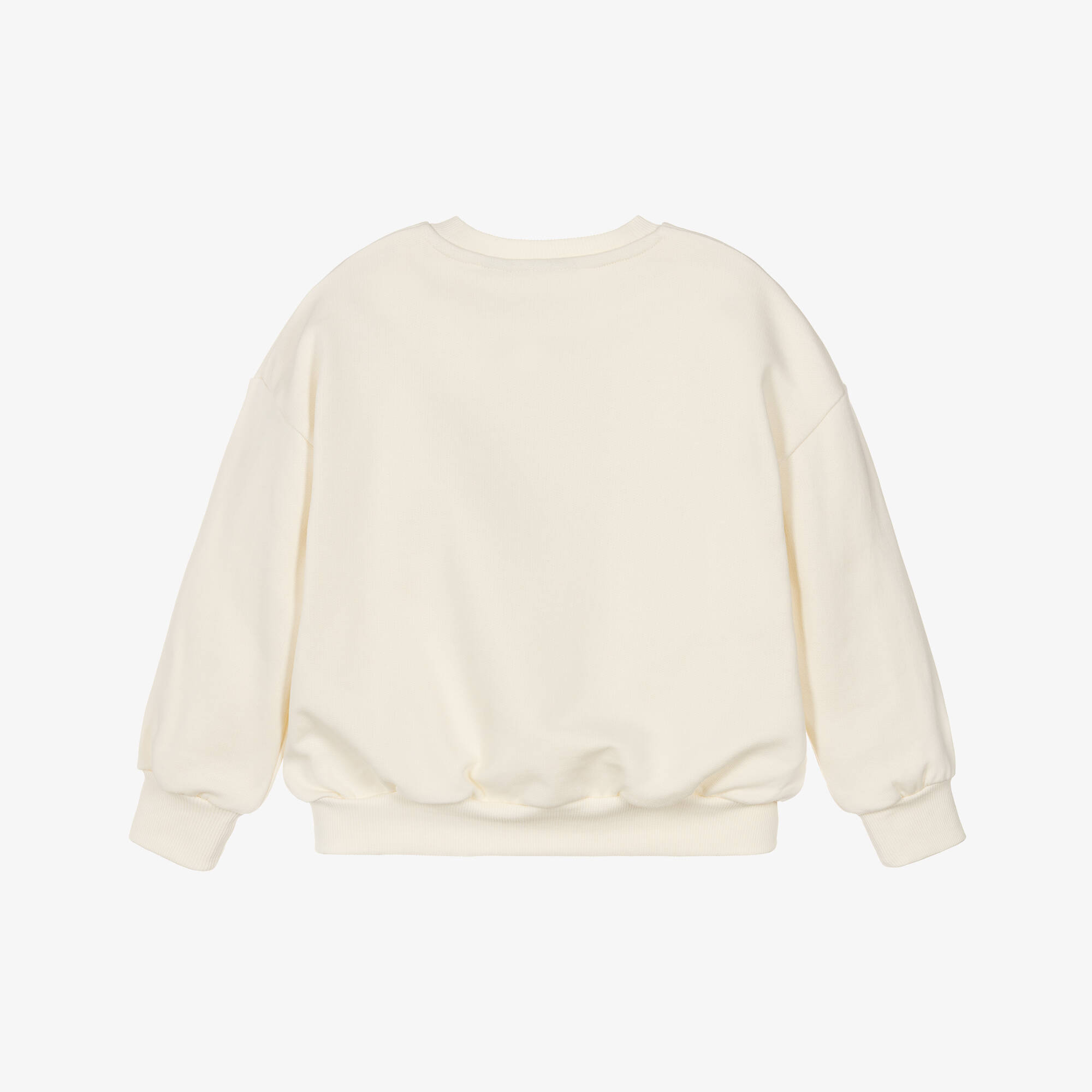 Rodini Mini Rodini - Ivory Organic Cotton Mini Rodini Society Sweatshirt ...