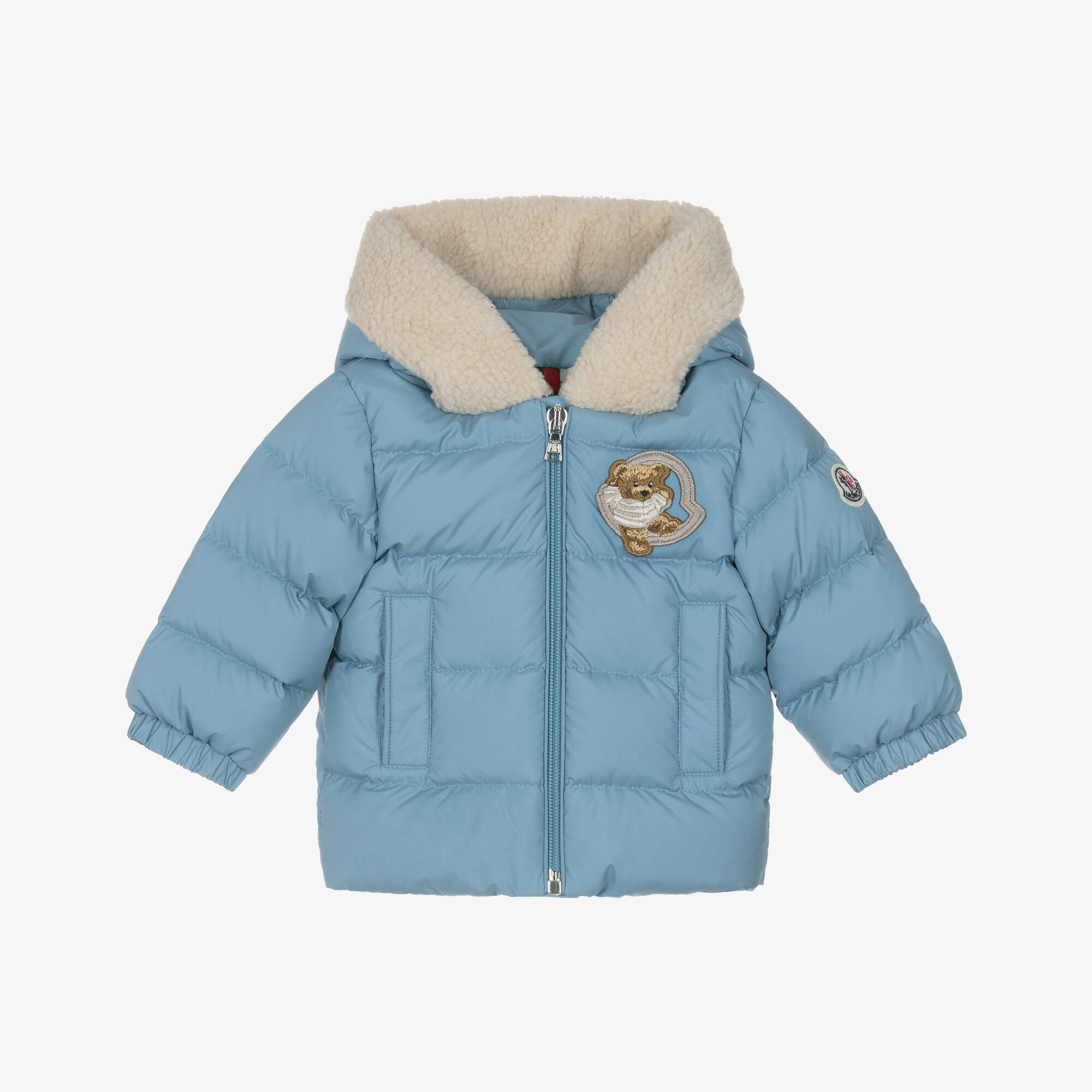 MONCLER　18/24M Moncler Enfant - Boys Blue Kesimur Down Padded Jacket | Childrensalon