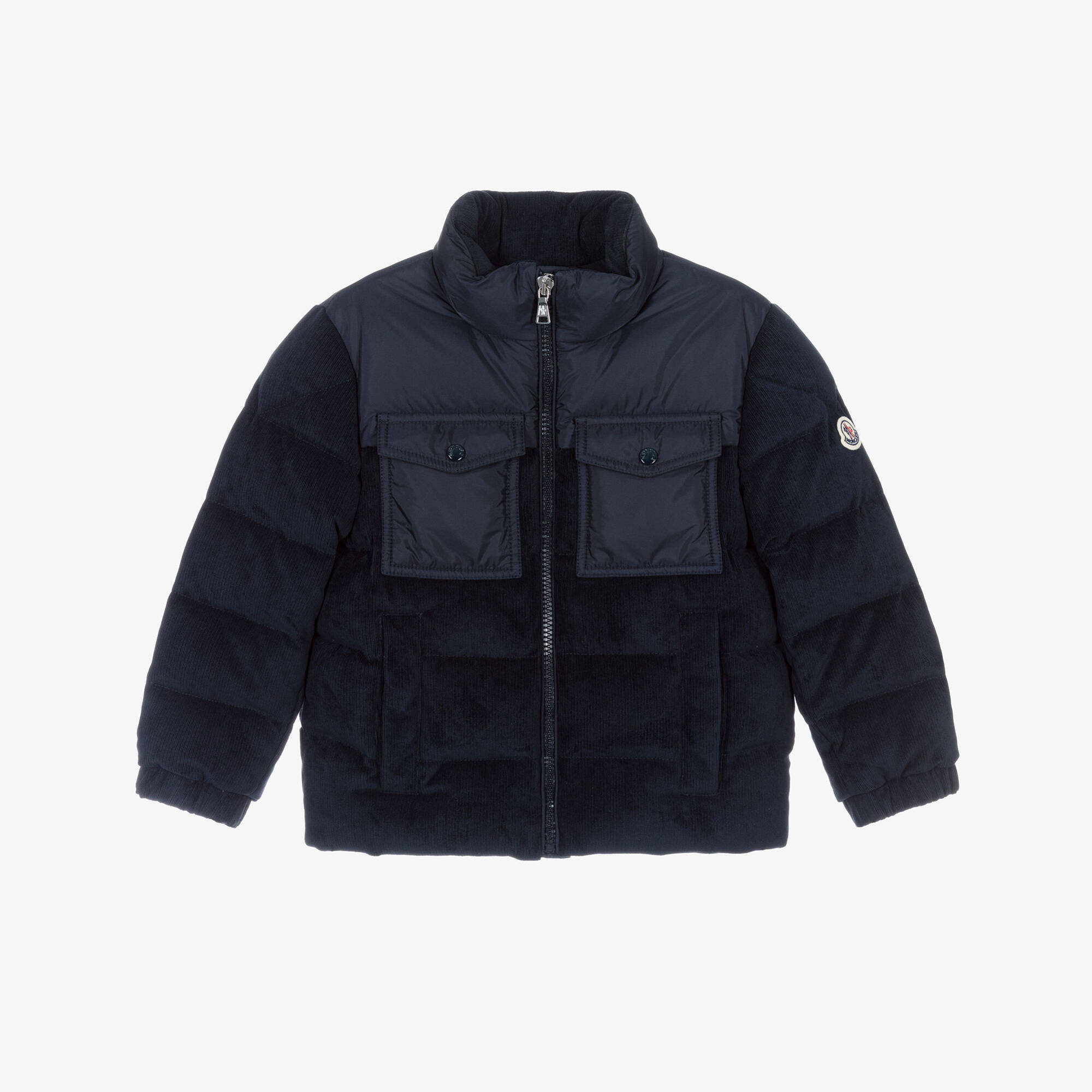 Moncler New Amaury Baby Boys Body Warmer In Navy main image 1