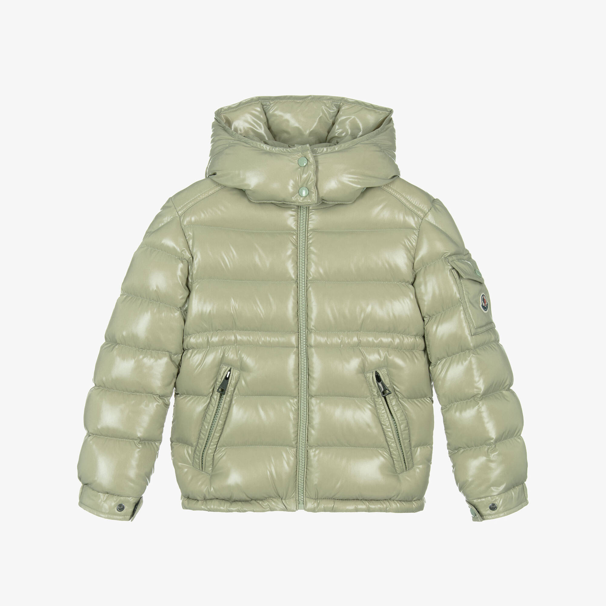 Moncler Enfant - Girls Sage Green Maire Puffer Jacket | Childrensalon