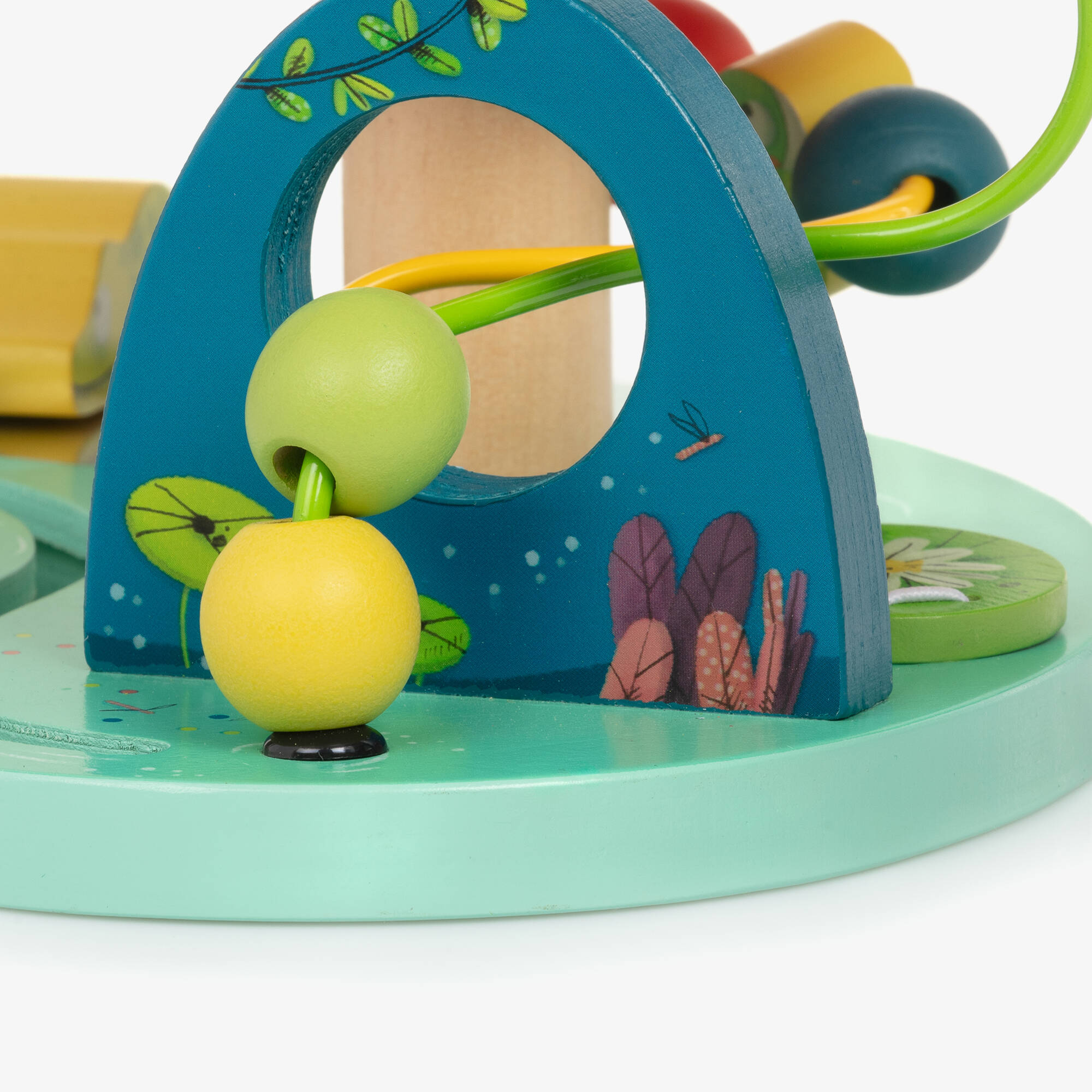 Moulin Roty - Wooden Jungle Bead Activity Toy (23cm) | Childrensalon