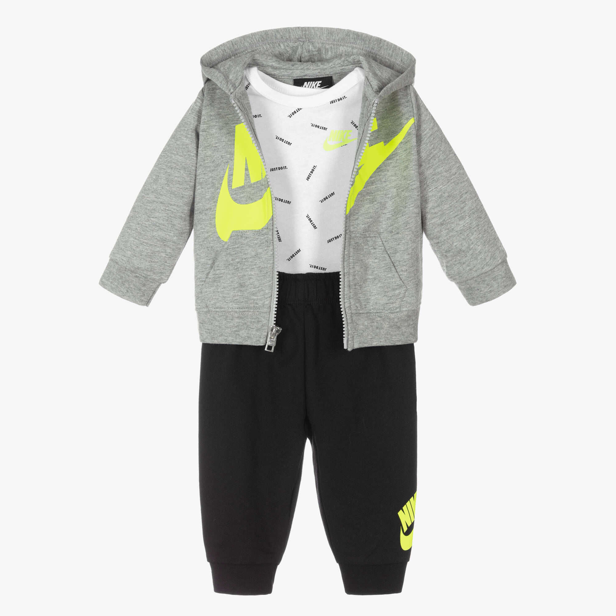 nike grey tracksuit set