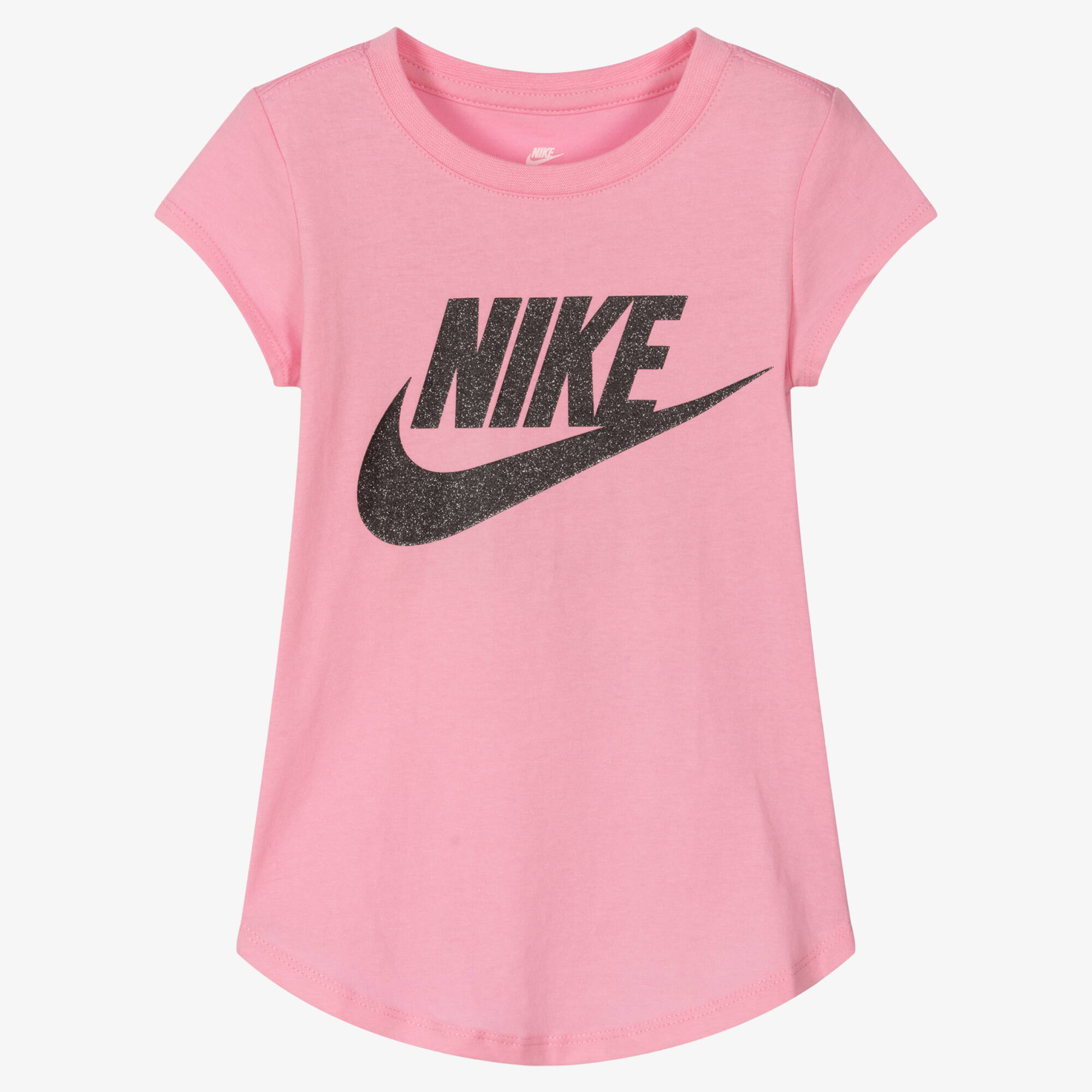 black and pink nike shirt