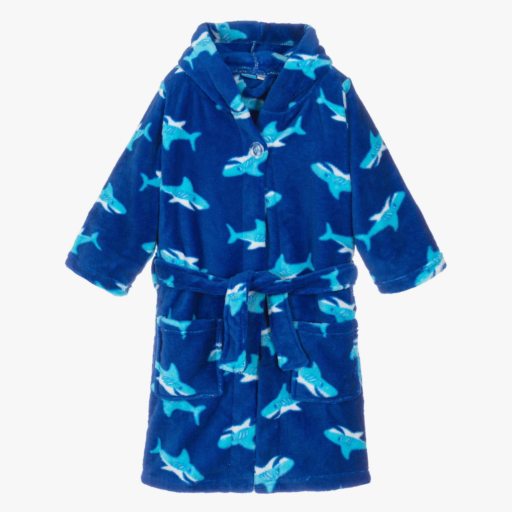 blue dressing gown with hood Women Navy Blue & White Polka Dot Printed Mandarin Collar Neck Crepe  Pleated Fit & Flare Midi Dress