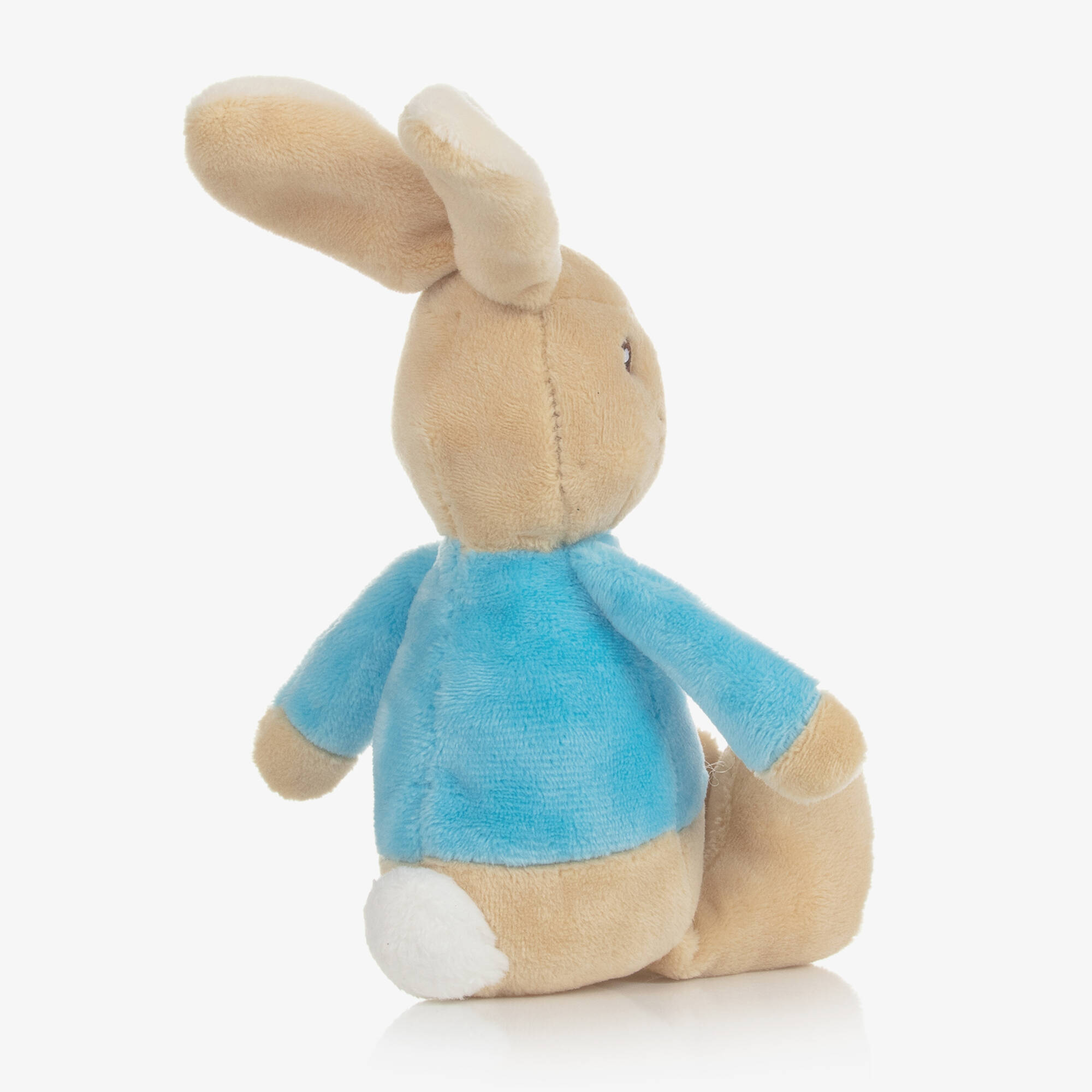 Peter Rabbit Rattle Toy Rainbow Designs - Beige Peter Rabbit Soft Toy Rattle (21cm) | Childrensalon