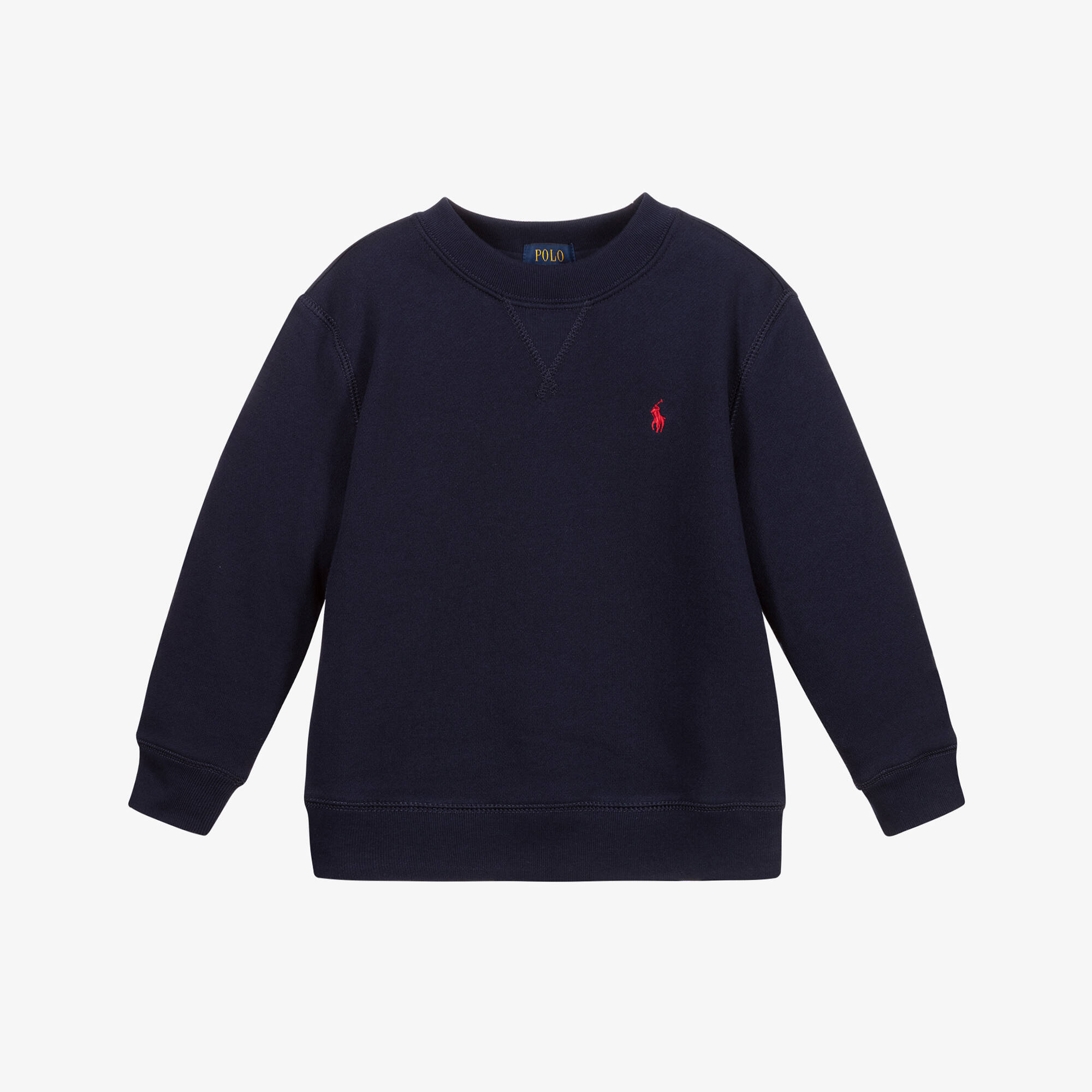 Поло Ralph Lauren - Синий хлопковый свитшот с логотипом для