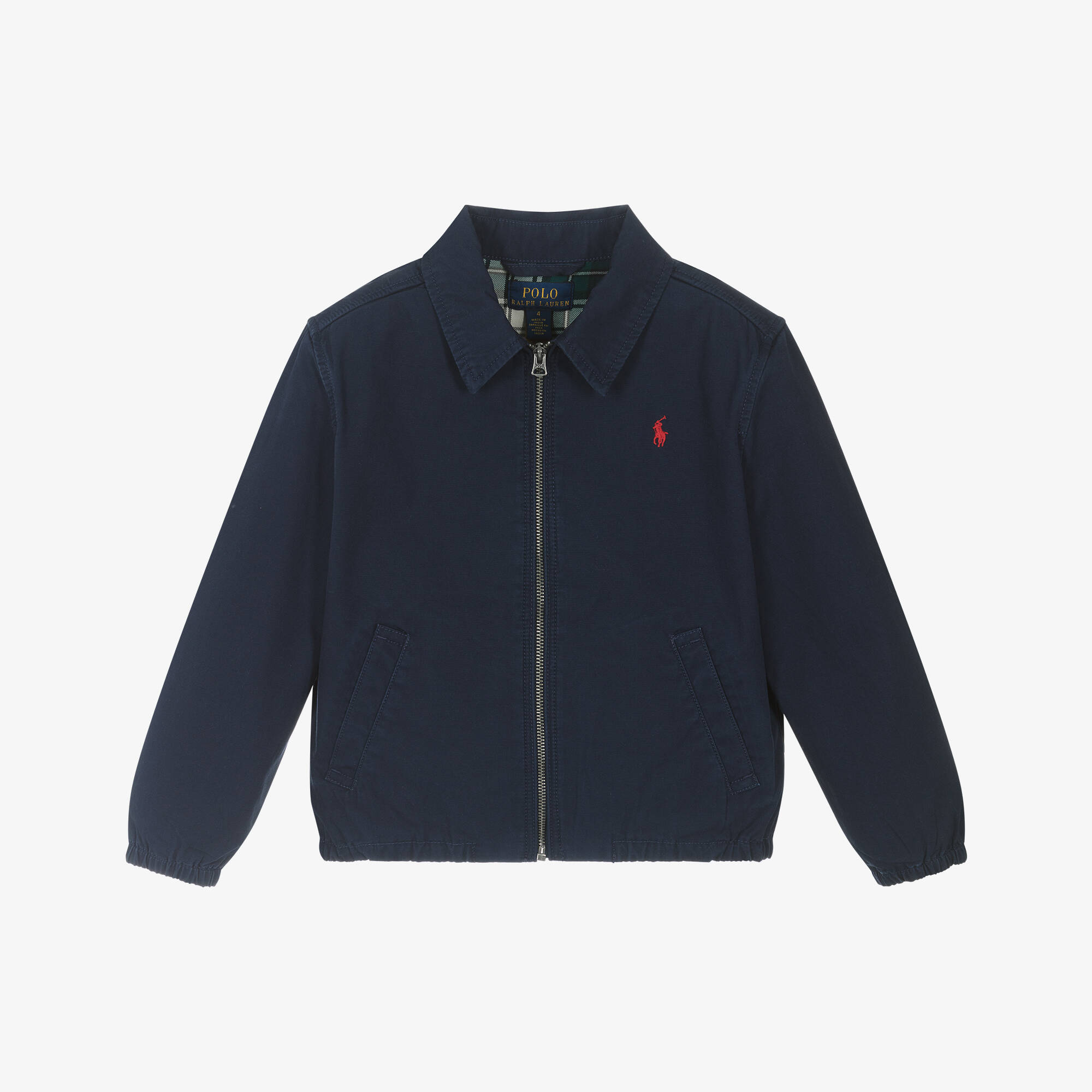 Ralph Lauren - Boys Navy Blue Cotton Jacket | Childrensalon