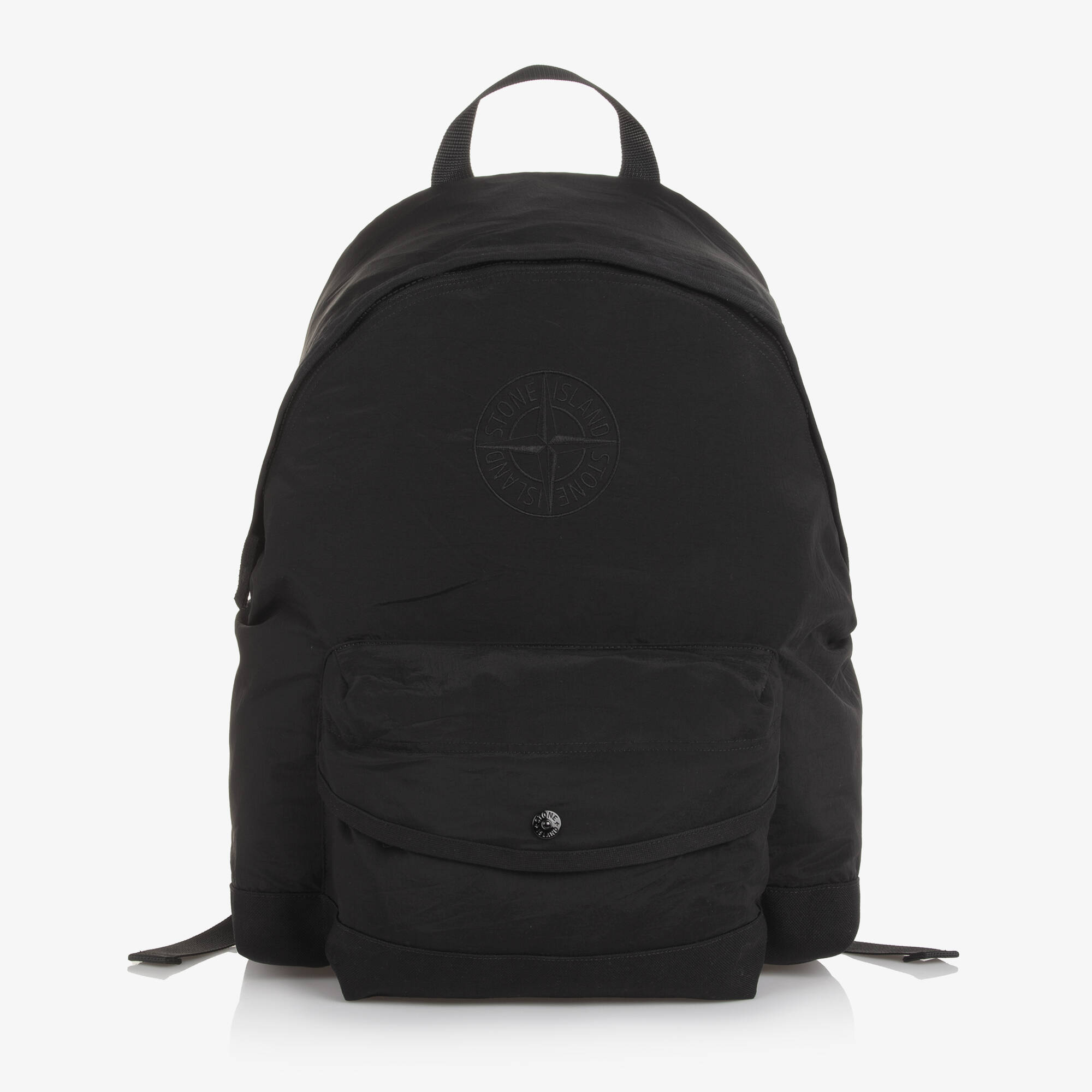 Stone Island Junior - Boys Black Compass Logo Backpack (42cm 