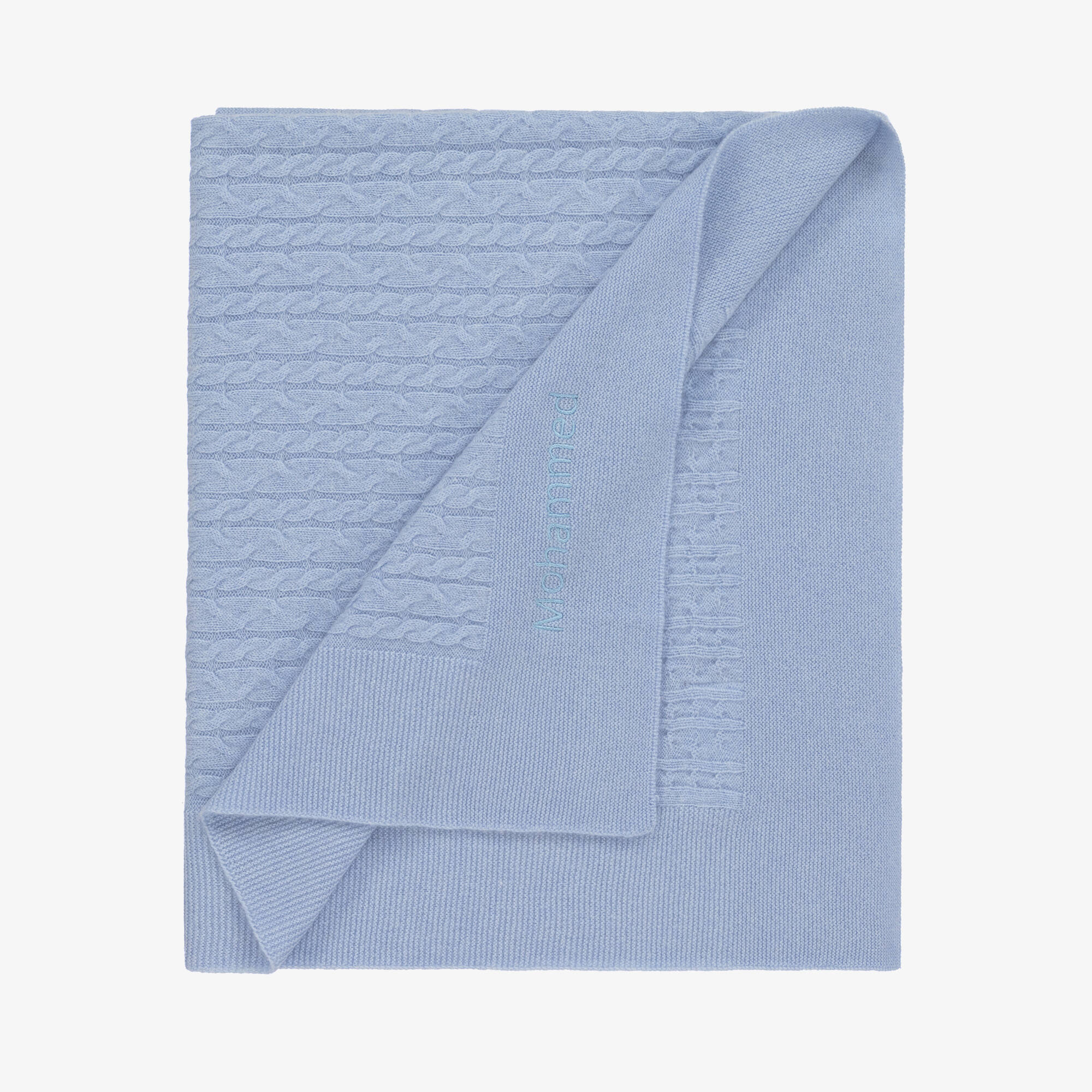 The Baby Gifting Company - Blue Cashmere Personalised Baby Gift Set ...