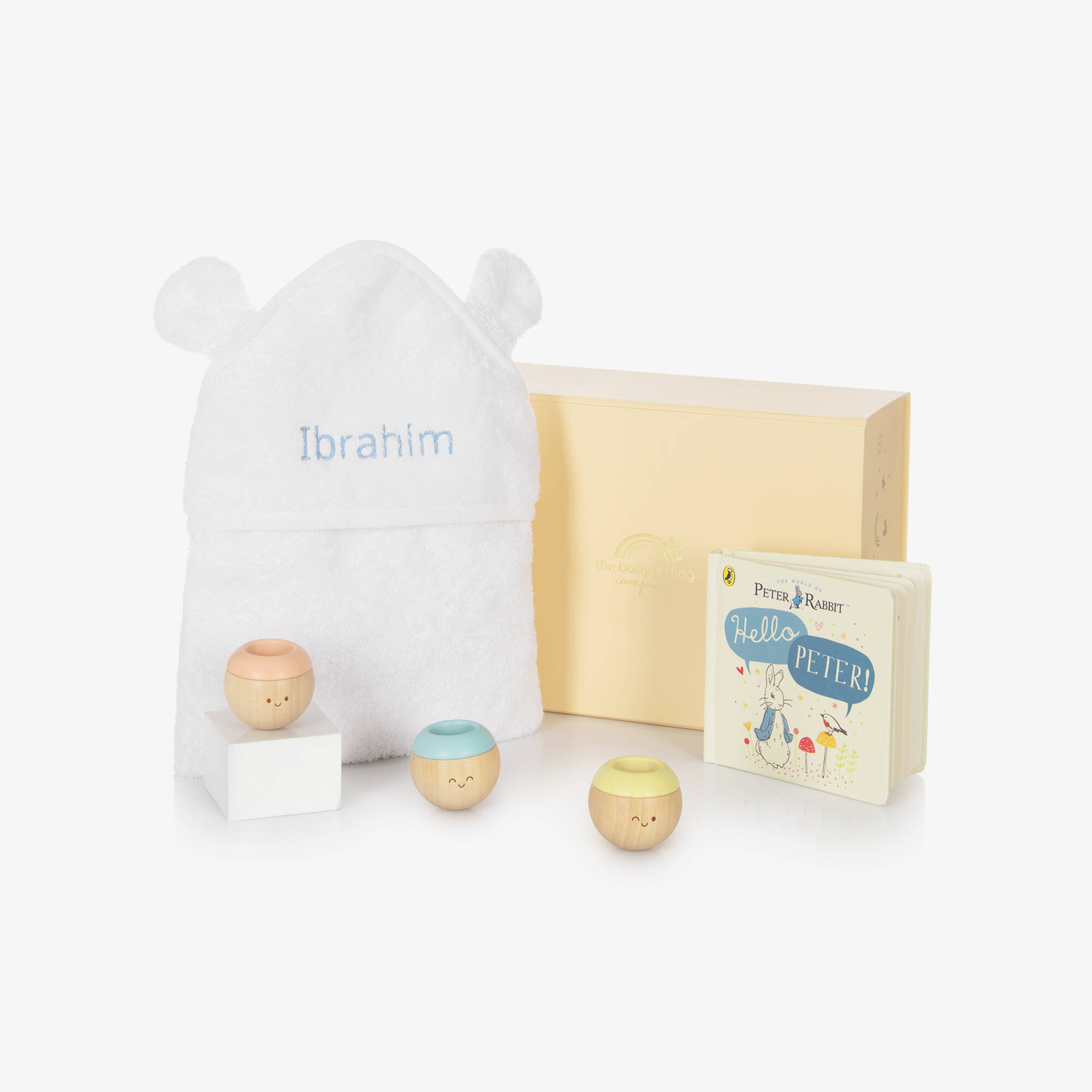 The Baby Gifting Company - Blue Playtime Tales Personalised Baby Gift ...