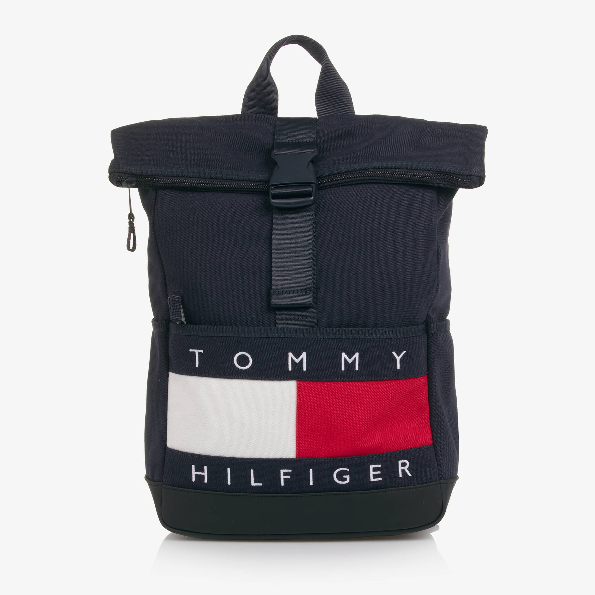 Tommy Hilfiger Navy Blue Canvas Flag Logo Backpack 40cm Childrensalon tommy-hilfiger-navy-blue-canvas-flag-logo-backpack-40cm-childrensalon