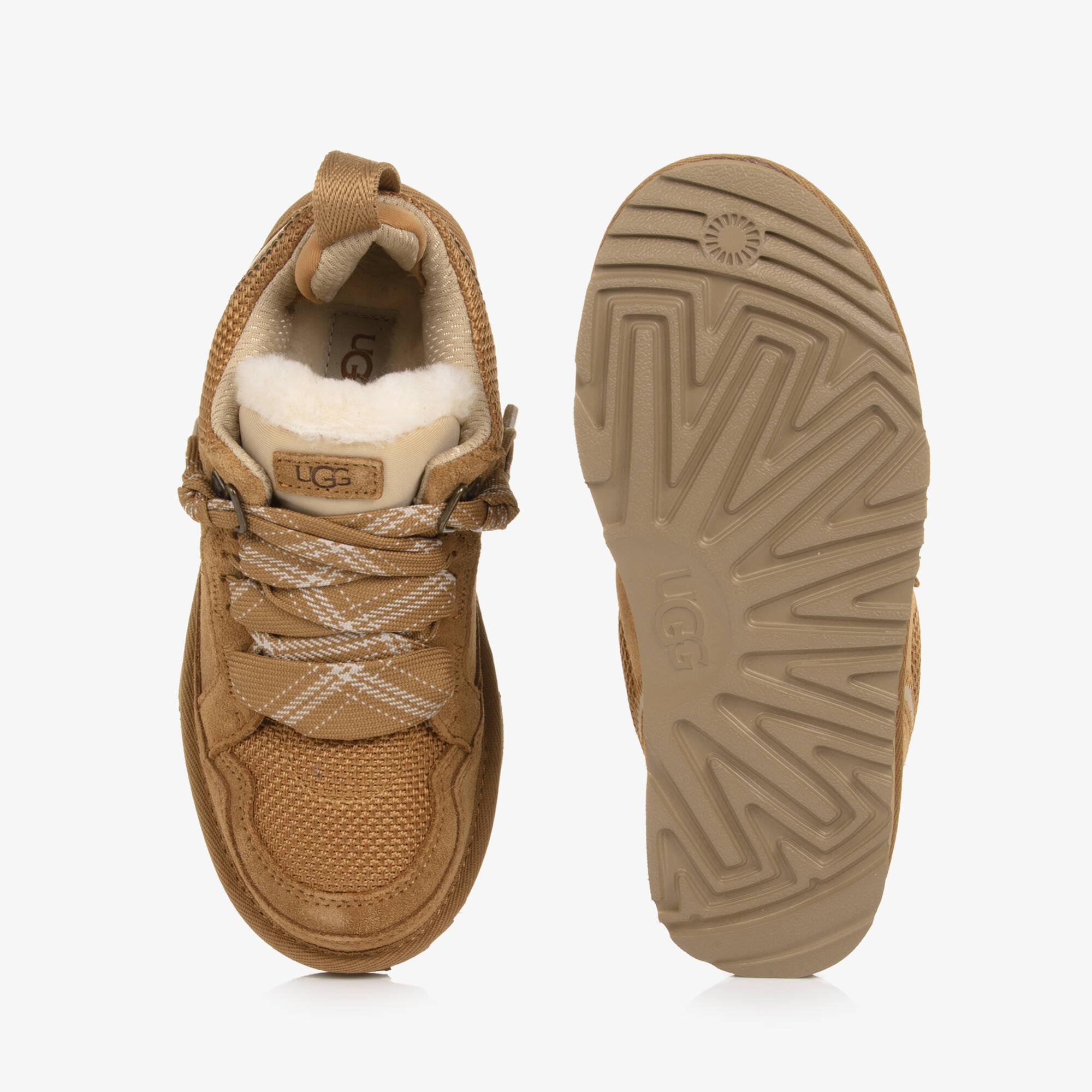 UGG - Brown Suede Leather Trainers | Childrensalon