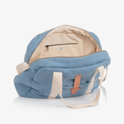 1 + in the family-Blue Cotton Changing Bag (44cm) | Childrensalon