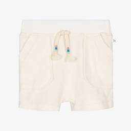 Boys Ivory Cotton Towelling Shorts
