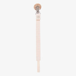 1 + in the family-Girls Pink Striped Dummy Clip | Childrensalon