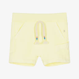 Pale Yellow Cotton Jersey Shorts