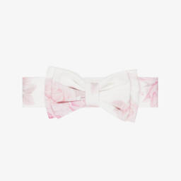Baby Girls Ivory & Pink Rose Headband