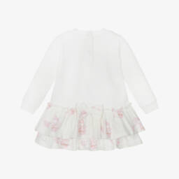 A Dee-Платье кремово-розовое с принтом кексов | Childrensalon