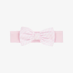 A Dee-Girls Pink Striped Bow Headband | Childrensalon