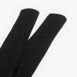 Abel & Lula-Колготки черные с блестящими пузырьками для девочек | Childrensalon